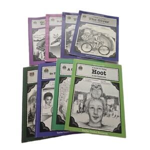 Literature Unit Teacher Created Materials Guide Book Lot Of 8 Homeschool Tutor